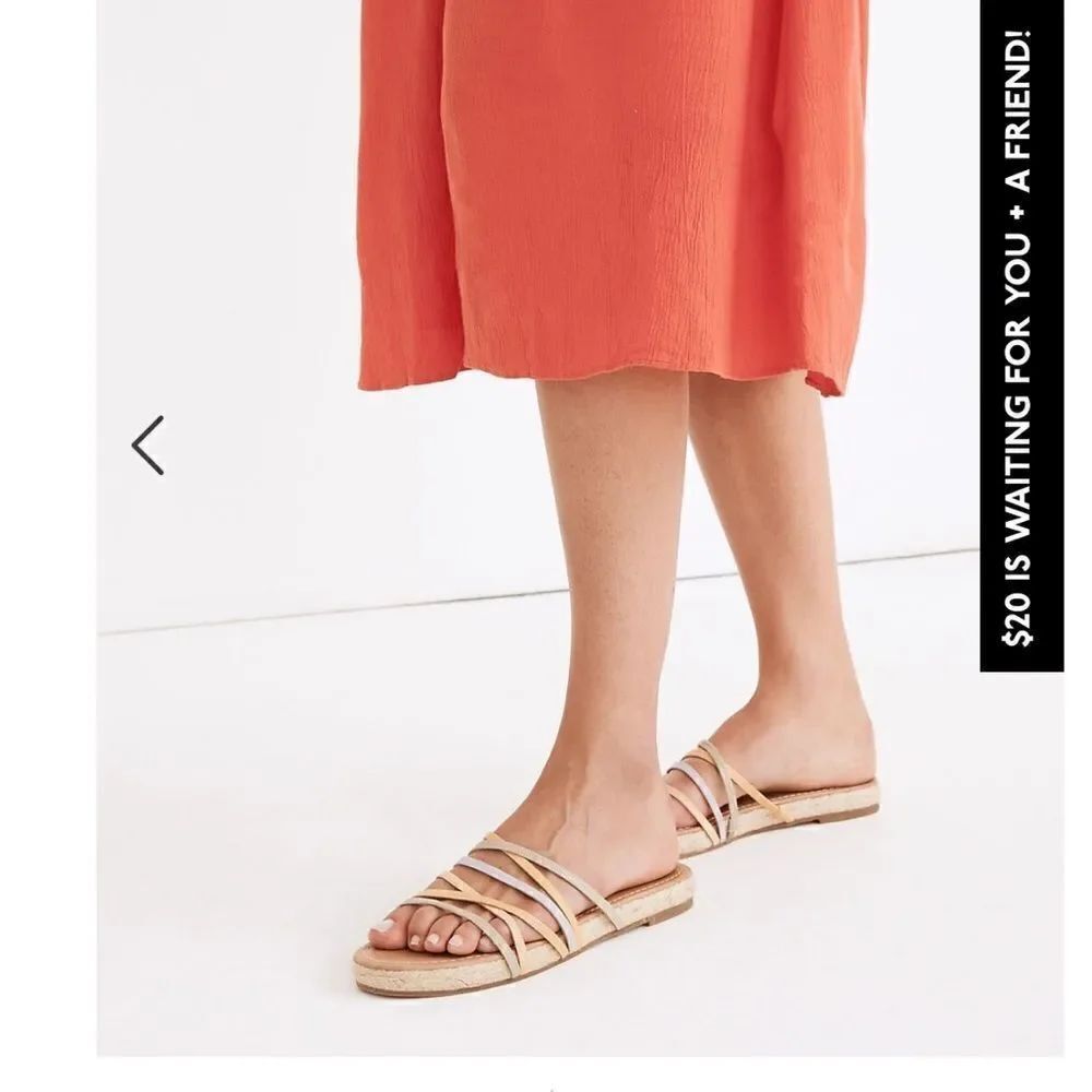 Madewell Crisscross Pastel Snake Sandals - Picture 2 of 8